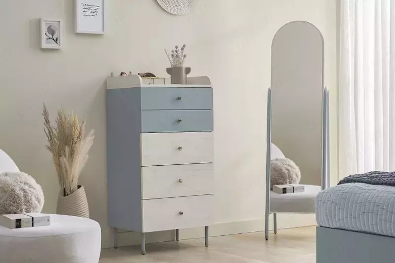 Напольное зеркало в полный рост Almila "Laila" 45 х 38.3 х 164 см (Турция) Голубое Только в розницу