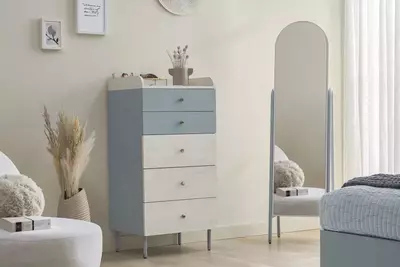 Напольное зеркало в полный рост Almila "Laila" 45 х 38.3 х 164 см (Турция) Голубое