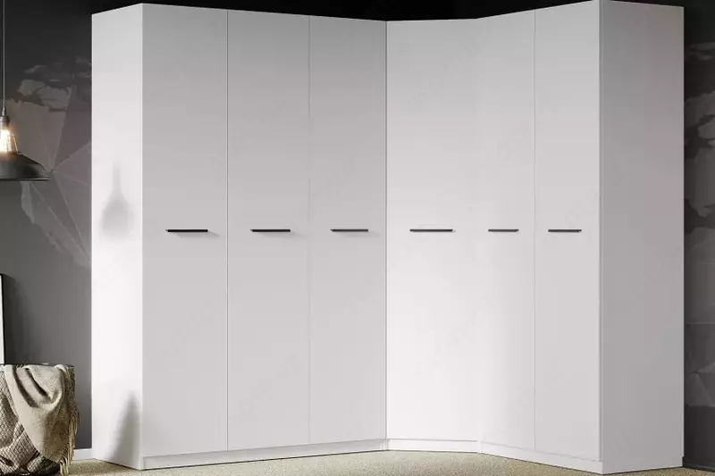 по запросу Bir eshikli modulli shkaf (burchak) Almila "Vena" 83 x 85 x 213