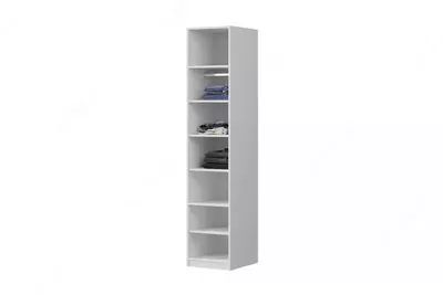 Однодверный модульный Шкаф (глухой, стеклянный) Almila "Vena" 45 х 55 х 213.5 см (Турция) Белый