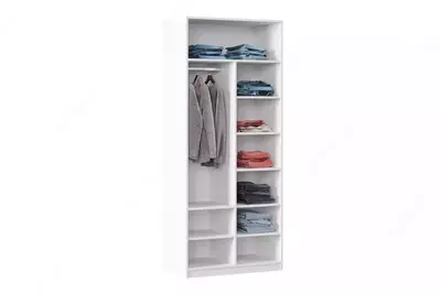 2 eshikli modulli shkaf (mustahkam) Almila "Vena" 90 x 55 x 213,5 sm (Turkiya) Oq