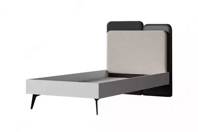 Подростковая кровать Almila "Vena Karyola" 120 х 200 см (Турция) Белая/Черная