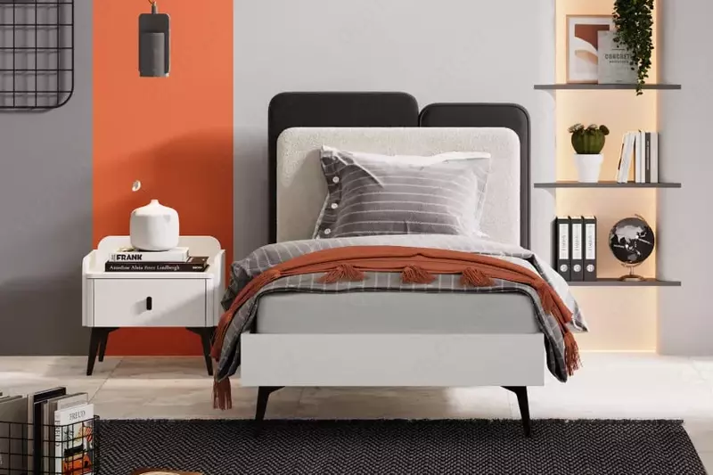 O'smirlar uchun to'shak Almila "Vena Karyola" 120 x 200 sm (Turkiya) Oq/Qora Магазин турецкой детской мебели "ALMILA"