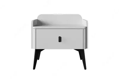 Прикроватная тумбочка Almila "Vena" 55.4 х 45.1 х 52.9 см (Турция) Белая/Черная