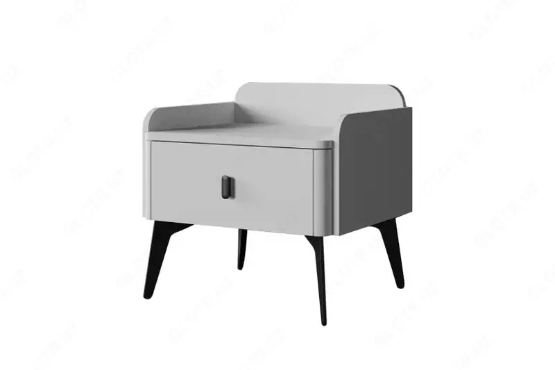 Прикроватная тумбочка Almila "Vena" 55.4 х 45.1 х 52.9 см (Турция) Белая/Черная