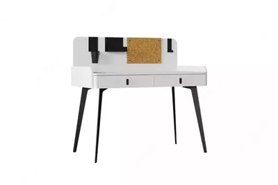 Письменный стол Almila "Vena" 121.6 х 61 х 114.8 см (Турция) Белый/Черный