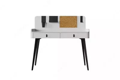 Письменный стол Almila "Vena" 121.6 х 61 х 114.8 см (Турция) Белый/Черный