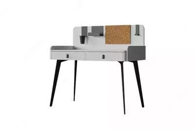 Письменный стол Almila "Vena" 121.6 х 61 х 114.8 см (Турция) Белый/Черный