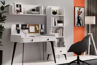 Подвесной настольный модуль Almila "Vena" 121.6 х 24.8 х 30.9 см (Турция) Белый Только в розницу