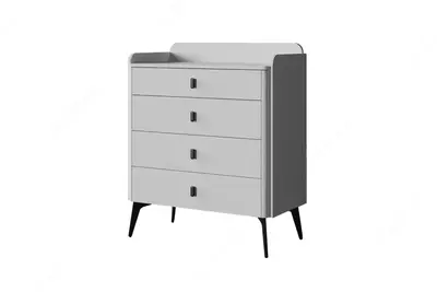 Комод (низкий) Almila "Vena" 90 х 44.4 х 107.3 см (Турция) Белый/черный