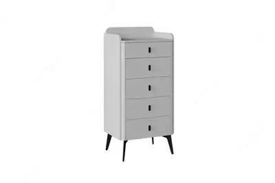 Комод (высокий) Almila "Vena" 60 х 44.4 х 127.3 см (Турция) Белый/черный