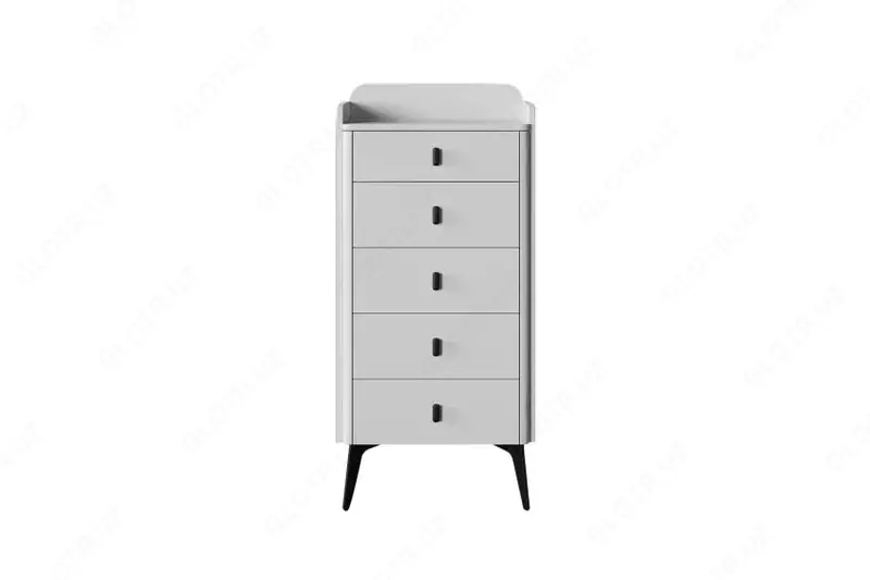 Комод (высокий) Almila "Vena" 60 х 44.4 х 127.3 см (Турция) Белый/черный