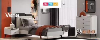 Комод (высокий) Almila "Vena" 60 х 44.4 х 127.3 см (Турция) Белый/черный