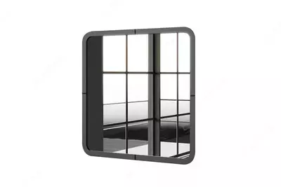 Навесное зеркало Almila "Vena" 60 х 2.7 х 60 см (Турция) Черное
