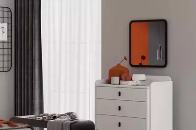 Навесное зеркало Almila "Vena" 60 х 2.7 х 60 см (Турция) Черное