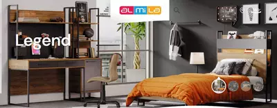 Комплект подростковой мебели Almila "Legend" (Турция) Орех/Черный