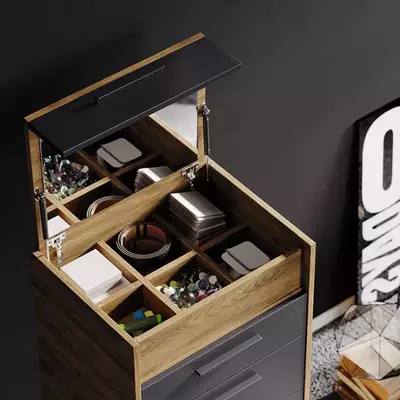 Комплект подростковой мебели Almila "Legend" (Турция) Орех/Черный