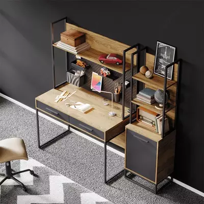 Комплект подростковой мебели Almila "Legend" (Турция) Орех/Черный