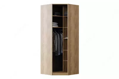 Bir eshikli modulli shkaf (burchak) Almila "Legend" 83 x 85 x 213,5 sm (Turkiya) Yong'oq
