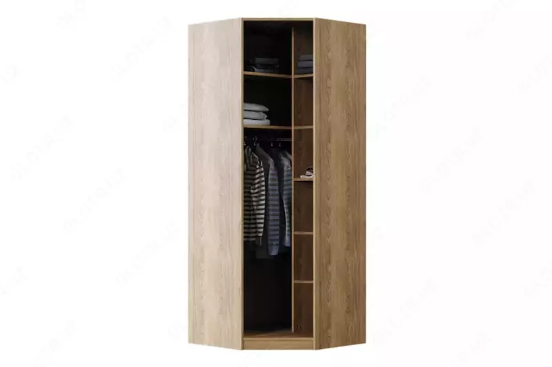 Bir eshikli modulli shkaf (burchak) Almila "Legend" 83 x 85 x 213,5 sm (Turkiya) Yong'oq