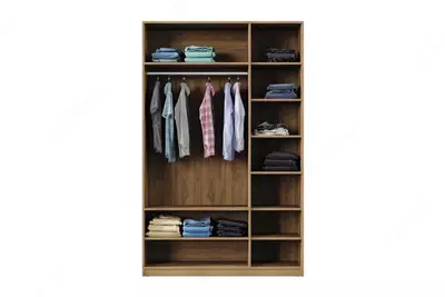 3-х дверный модульный Шкаф-купе (глухой, стеклянный) Almila "Legend" 135 х 55 х 213.5 см (Турция) Орех