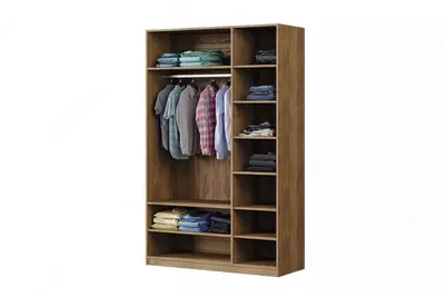 3-х дверный модульный Шкаф-купе (глухой, стеклянный) Almila "Legend" 135 х 55 х 213.5 см (Турция) Орех