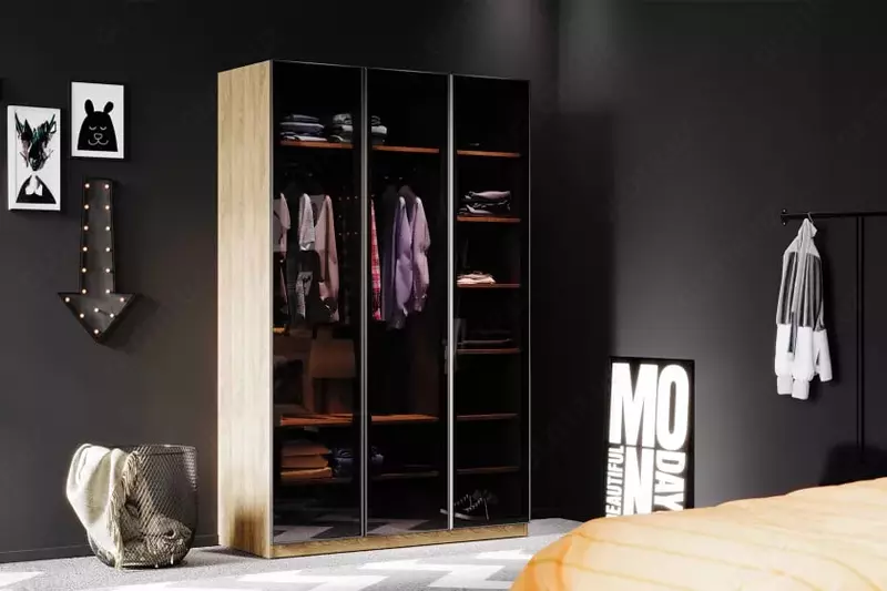 стеклянный) Almila "Legend" 135 х 55 х 213.5 см (Турция) Орех