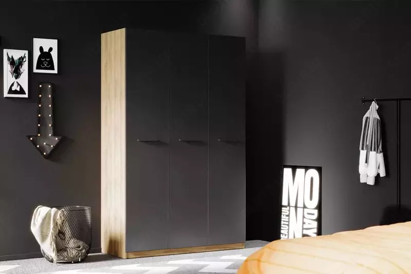 по запросу Глухая дверь для 3-х дверного шкафа Almila "Legend" 44.7(х3) х 3.4 х 207 см (Турция) Антрацит