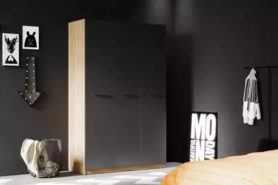 Глухая дверь для 3-х дверного шкафа Almila "Legend" 44.7(х3) х 3.4 х 207 см (Турция) Антрацит