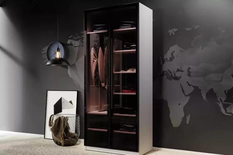 по запросу Стеклянная дверь для 2-х дверного шкафа Almila "Legend" 44.7(х2) х 3.4 х 207 см (Турция) Антрацит