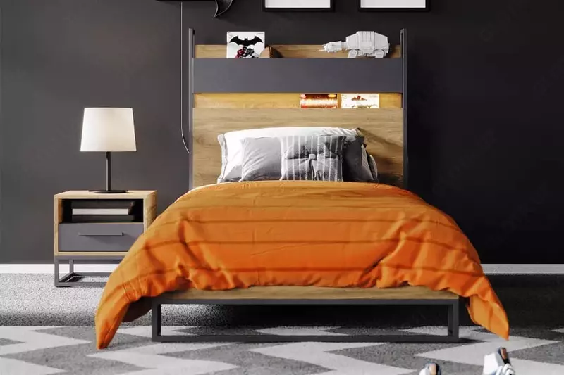 O'smirlar uchun to'shak Almila "Legend Karyola" 100 x 200 sm (Turkiya) Yong'oq Chakana savdo