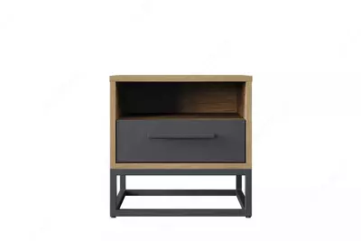 Прикроватная тумбочка Almila "Legend" 45 х 47.1 х 45 см (Турция) Орех/Антрацит