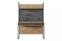 Письменный стол Almila "Legend" 120 х 60 х 172 см (Турция) Орех/Антрацит - по запросу