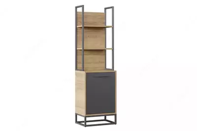 Birlashtirilgan kitob javoni Almila "Legend" 50 x 36,8 x 172 sm (Turkiya) Yong'oq/Antrasit
