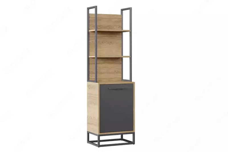 Комбинированный Книжный шкаф  Almila "Legend" 50 х 36.8 х 172 см (Турция) Орех/Антрацит
