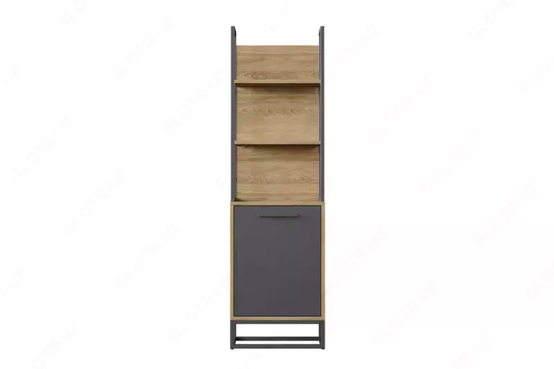 Комбинированный Книжный шкаф  Almila "Legend" 50 х 36.8 х 172 см (Турция) Орех/Антрацит