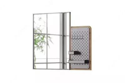 Зеркало для низкого комода Almila "Legend" 92 х 5 х 80 см (Турция) Орех/Антрацит