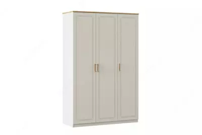 3-х дверный шкаф (глухой) Almila "Story" 136 х 54,8 х 208,3 см (Турция) Белый/коричневый
