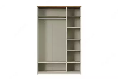 3-х дверный шкаф (глухой) Almila "Story" 136 х 54,8 х 208,3 см (Турция) Белый/коричневый
