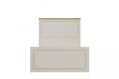 Базовая панель для подростковой кровати Almila "Story Karyola" 100 х 200 см (Турция) Белая/коричневая