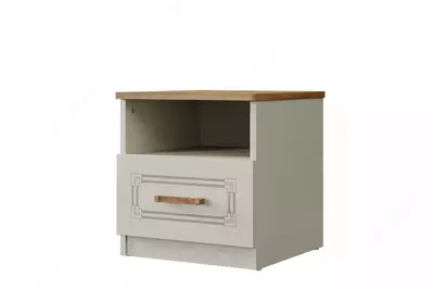 Прикроватная тумбочка Almila "Story" 44 х 46.8 х 46 см (Турция) Белая/коричневая