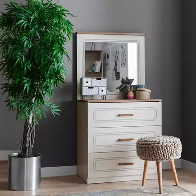 Цена по запросу Зеркало для комода Almila "Story" 76 х 6 х 71.8 см (Турция) Белое/коричневое