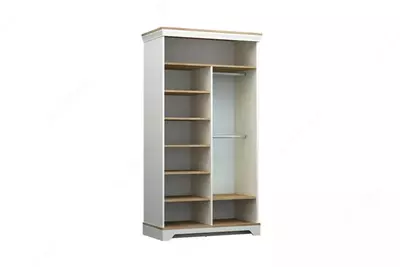 2 eshikli modulli shkaf Almila "Monte" 104,5 x 54,3 x 196,2 sm (Turkiya) Oq/jigarrang