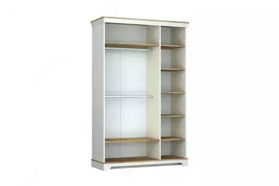 3-х дверный модульный шкаф Almila "Monte" 139.6 х 54.3 х 220 см (Турция) Белый/коричневый