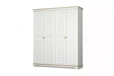 4-х дверный модульный шкаф Almila "Monte" 184,6 х 54,3 х 220 см (Турция) Белый/коричневый