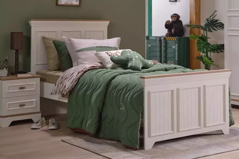 Каркас изголовья кровати Almila "Monte" 100 см (Турция) Белая/коричневая Магазин турецкой детской мебели "ALMILA"