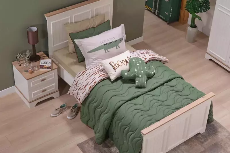 Каркас изголовья кровати Almila "Monte" 120 см (Турция) Белая/коричневая