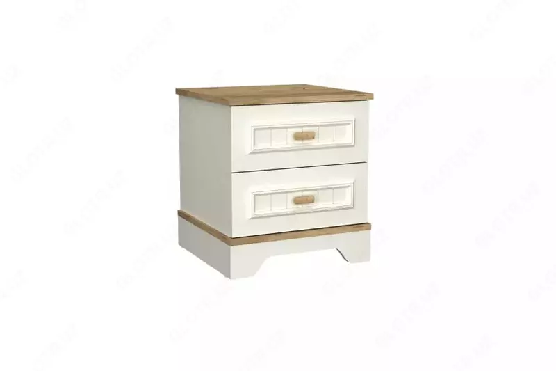 Прикроватная тумбочка Almila "Monte" 47 х 45.8 х 52.4 см (Турция) Белая/коричневая