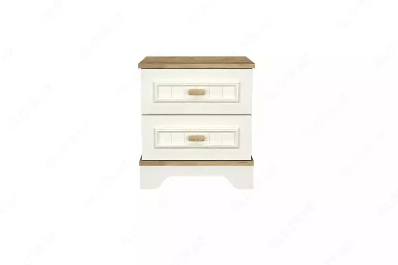 Прикроватная тумбочка Almila "Monte" 47 х 45.8 х 52.4 см (Турция) Белая/коричневая - по запросу