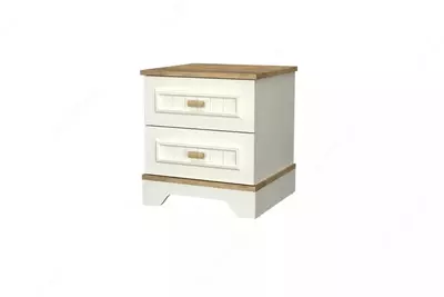 Прикроватная тумбочка Almila "Monte" 47 х 45.8 х 52.4 см (Турция) Белая/коричневая